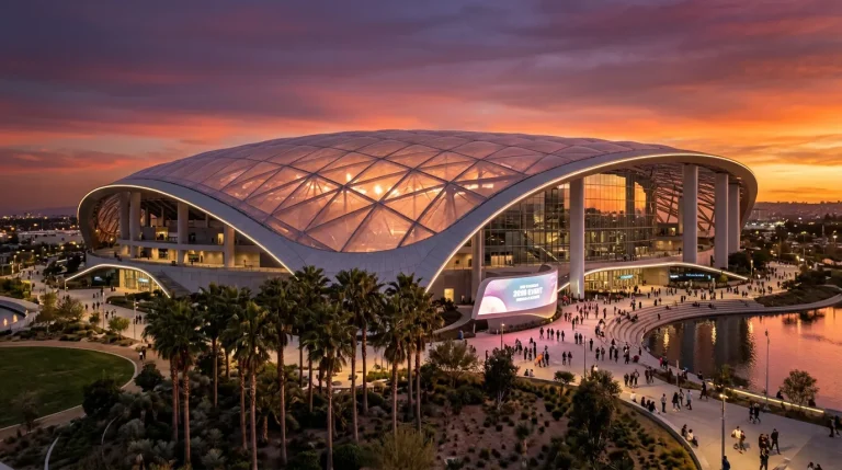 SoFi Stadium Inglewood Los Angeles MM-kisat 2026 stadion